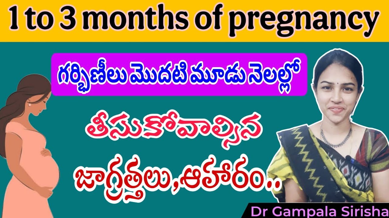 గర్భిణులకు మొదటి మూడు నెలలు ఇబ్బందులు లేకుండా ఉండాలంటే⁉️First 3months of pregnancy #drgampalasirisha
