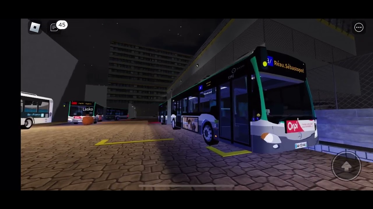 Spot à Porte d’Orléans Roblox bus 38 ratp (affectation / habillage / essai/ présentation de bus)