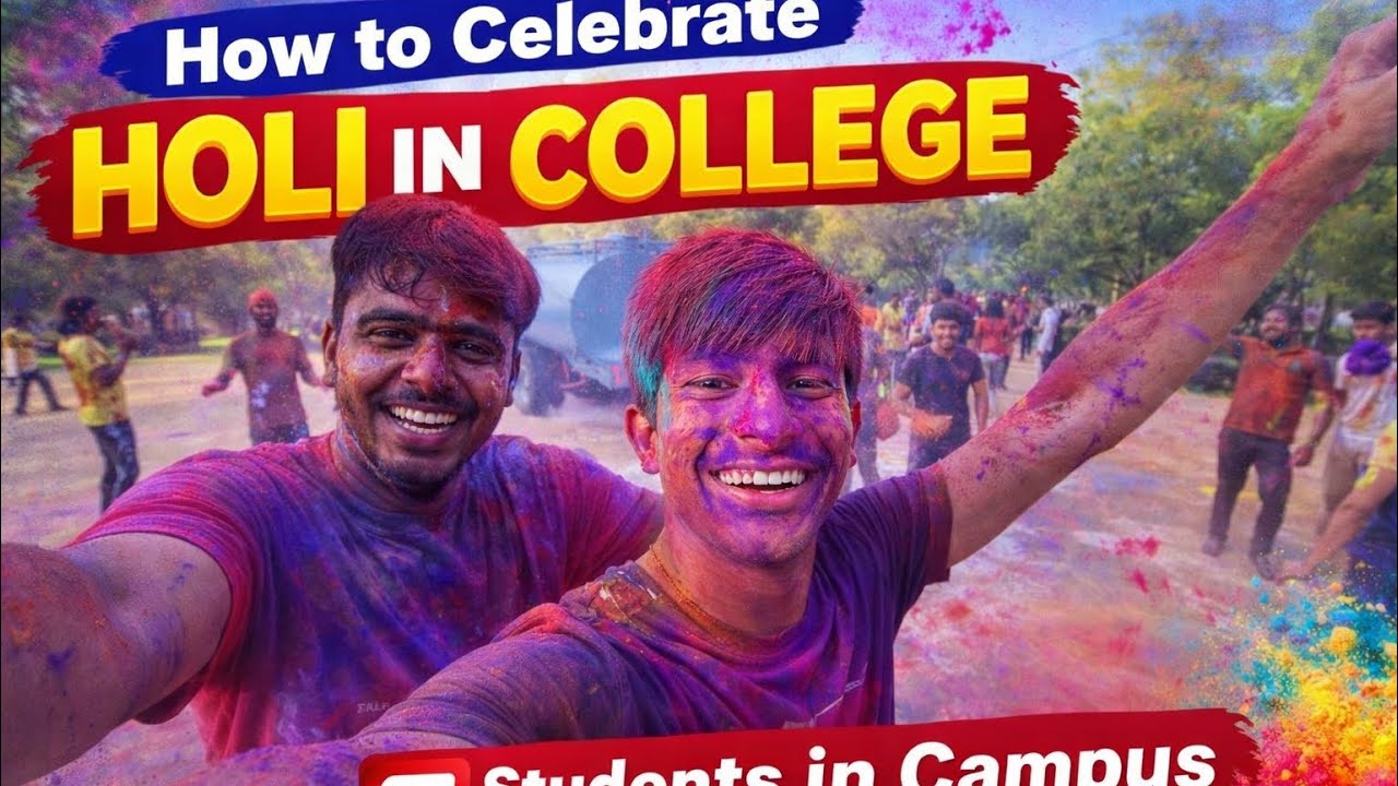 #omgHoli celebrate in collage students and back to back bhojpuri song Pawan Singh #vgu #collagelife 