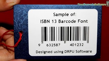 Design ISBN 13 barcode label to identify books, audio, DVD