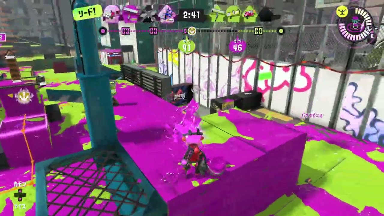 【スプラトゥーン３】プレイ記録294_ガチヤグラ_バレルスピナー