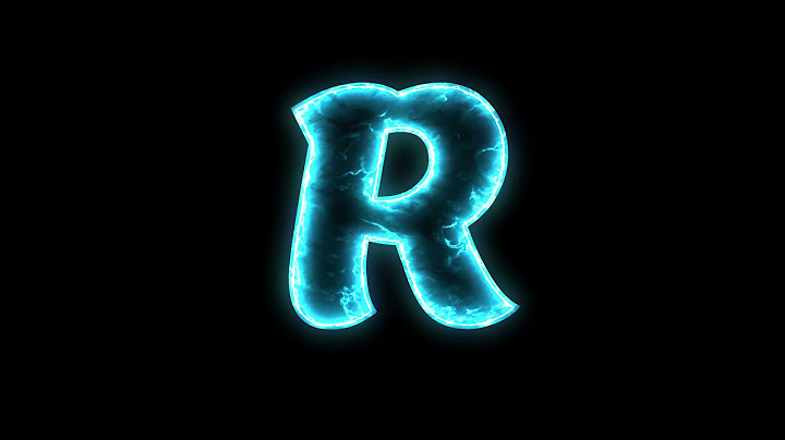 Letter R Neon Lights - COPYRIGHT FREE