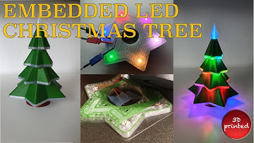 LED Christmas Tree 3D Printed with Embedded LEDs DIY Neopixel WS2812