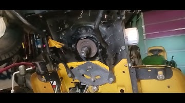 how to change a drive belt on a Cub Cadet LT 1046 riding lawn mower