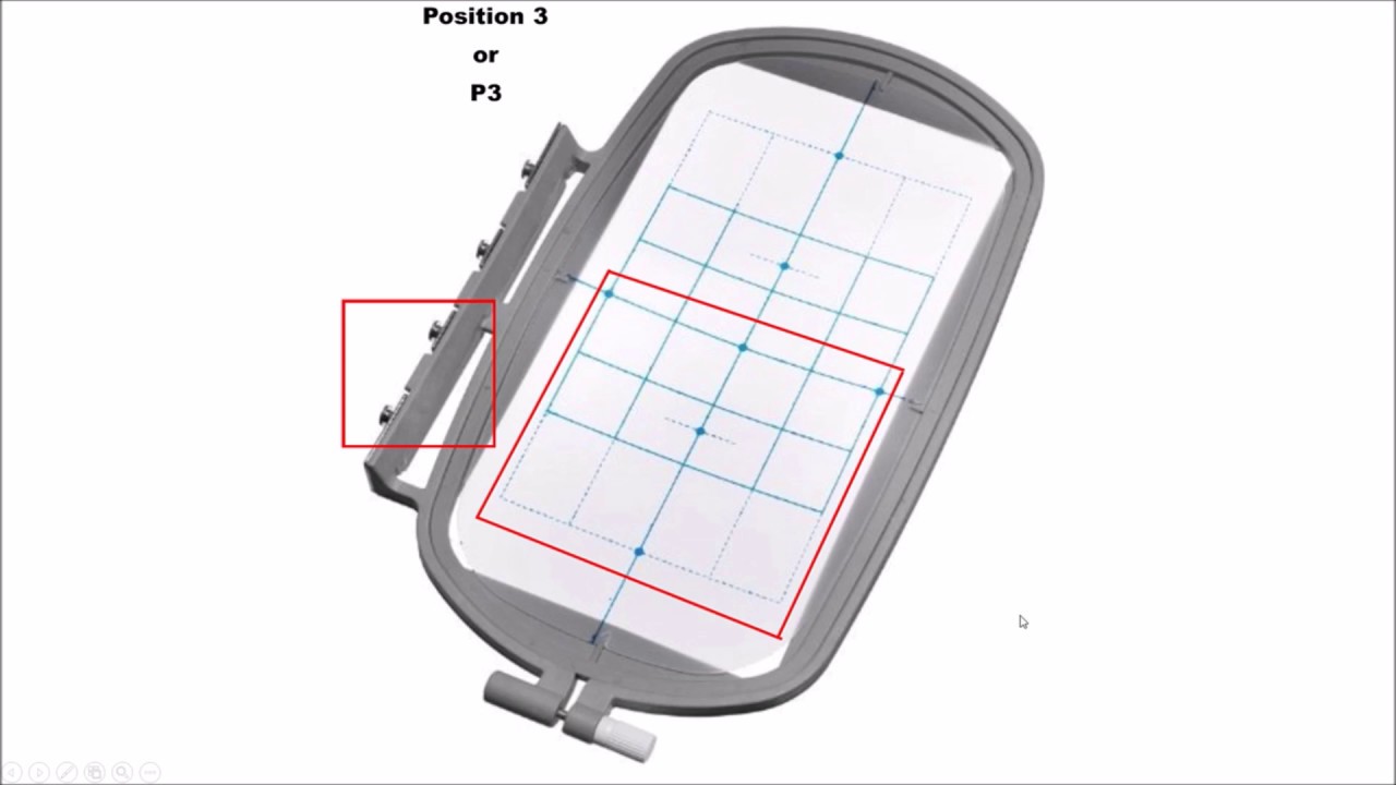 Elipse 4-inch x 4-inch Hoop w/ Grids