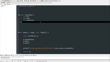 Ders 18 - C Programlama: union