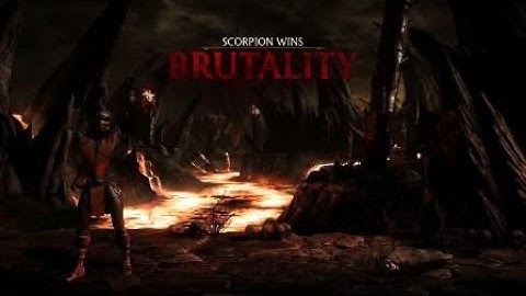 Mortal Kombat X inferno scorpion combo brutality