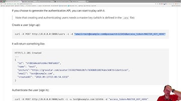 Add the first user to mongodb through the RestAPI with Postman