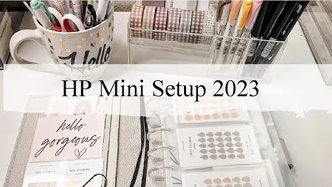 2023 Planner setup // HP Mini Discs