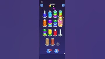 Nut Sort Gameplay - Level 346 | Sorting Puzzle Challenge #androidgaming #gamingcommunity #nutsort