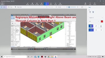 Beginners Mistake Wall Height Above Beam and Through Column in Revit