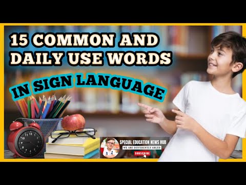 15 Stunningly Beautiful English Words In Sign Language | Vocabulary | Special Education