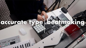 Making an Accurate type beat!! Sampled based beatmaking on Maschine MK3