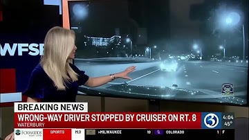 Wrong-way driver stopped by state trooper on Route 8