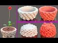 Diy | cement pots making idea | easy and beautiful | cement pots