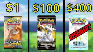 $1 vs. $400 Pokemon Booster Pack!