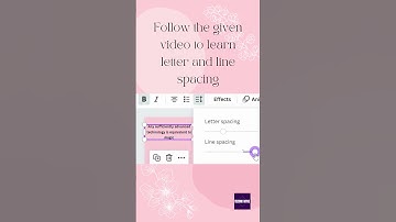 How to add letter or line spacing on Canva #technowave #canva