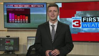 First Alert Weather Day: Heat continues ahead of weekend storms