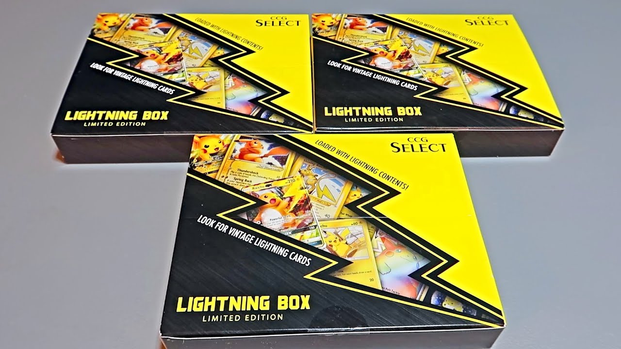 I bought  Mystery Boxes CCG Pikachu Lightning Box 