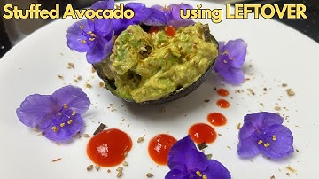 Stuffed Avocado using Leftover Asian Deviled Eggs Filling
