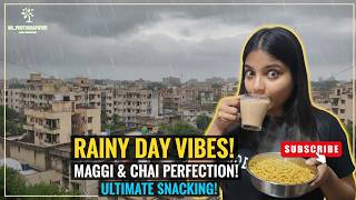 Rainy Day Vlog in Delhi 🌧️ | Making Maggi & Chai at Home | Cozy Monsoon Moments | How to make Chai screenshot 1