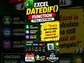 Excel DATEDIF Function in Tamil | English - Age Calculation Formula | Real-Time Examples Part10 - 13