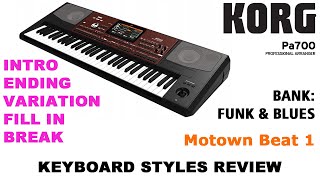 KORG PA700 STYLE - FUNK & BLUES - Motown Beat 1