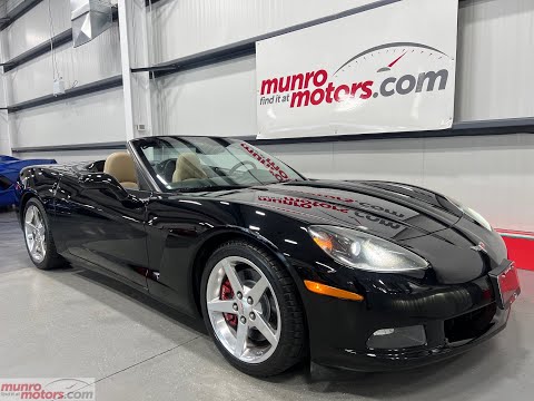 2005 Corvette Convertible Z51 Auto Black with Black Top & Cashmere Interior