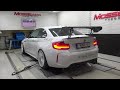 F87 m2 gt dyno run  loud acceleration  crazy sounds