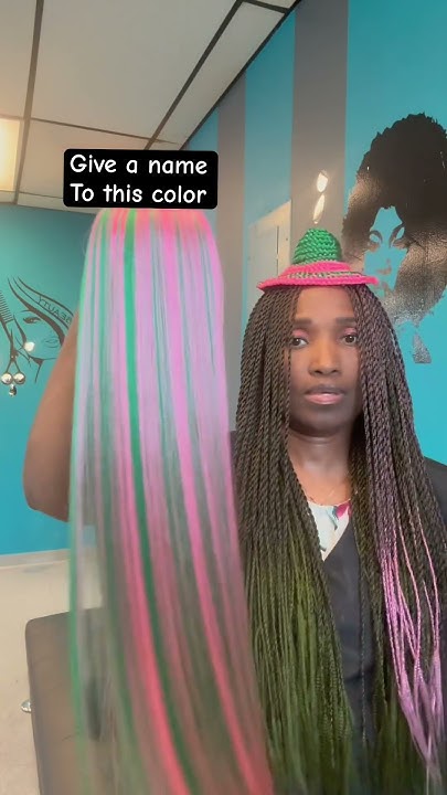 Hair braid color blend - YouTube