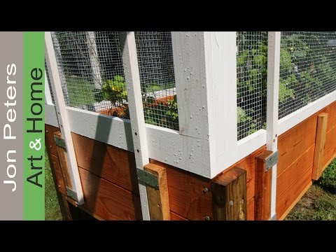 Build A Raised Bed Garden Fence Deer Screen Youtube