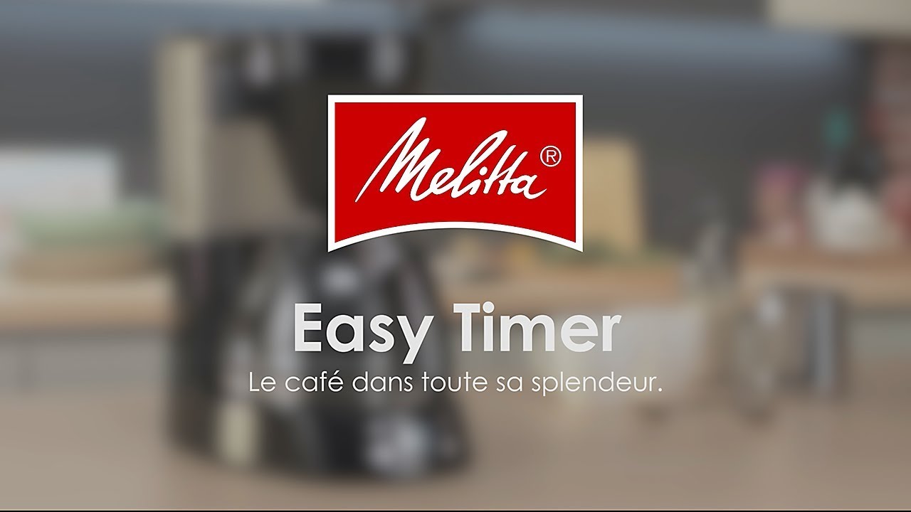 Melitta 1010-14 cafetiere filtre programmable easy timer - noir