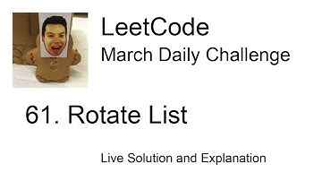 Daily Leetcode #710: Mar 11, 2022 - 61. Rotate List