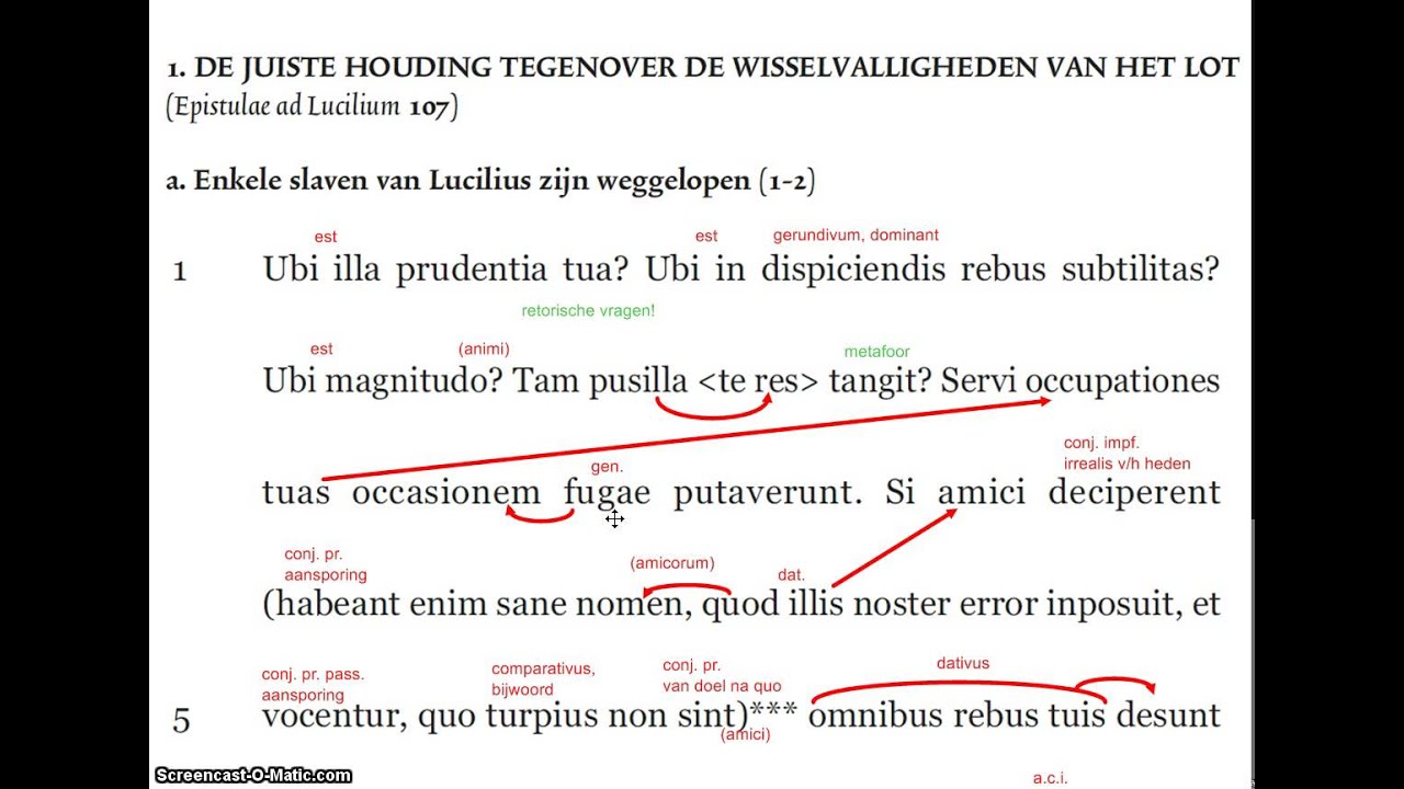 Seneca, Epistulae ad Lucilium 107, a1-7 (par. 1) - YouTube