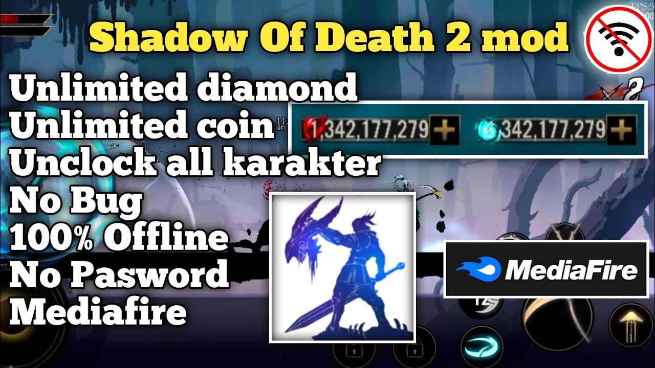 GAME SHADOW OF DEATH 2 MOD UNLIMITED UANG BUKA SEMUA