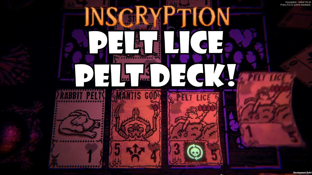 The Pelt Lice need a Pelt Deck! Inscryption Kaycee's mod YouTube