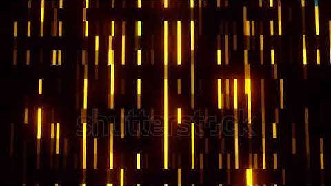 DAVE FX - Golden Glowing Digital Neon Lines VJ Loop Motion Background