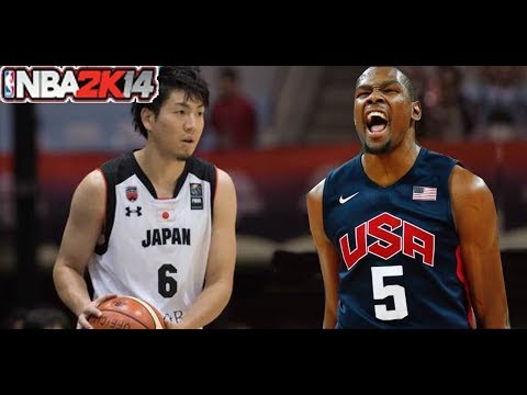 【バスケ】日本代表 VS アメリカ代表！第１クウォーター【NBA2k14】