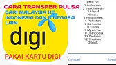 Cara Share Topup Kredit Digi Ke Digi Youtube