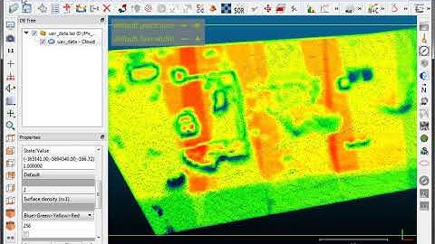 Cloud Compare UAV Point Cloud Density