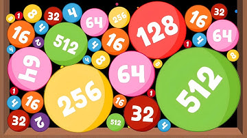 Number Fusion Game - Merge Number Balls (Color Ball Drop & Merge) Max Level 12345678910 #123456789