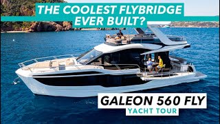 The coolest flybridge ever built? | Brand new Galeon 560 Fly tour | Motor Boat & Yachting screenshot 5