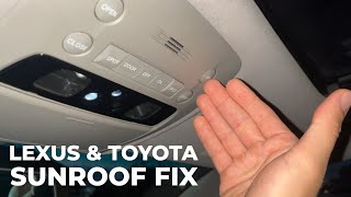 Lexus & Toyota Sunroof Reset / Recalibration (Lexus GS300)