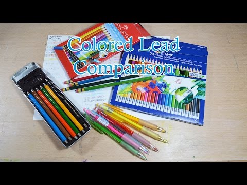 Faber Castell & Staedtler erasable coloured pencils review 