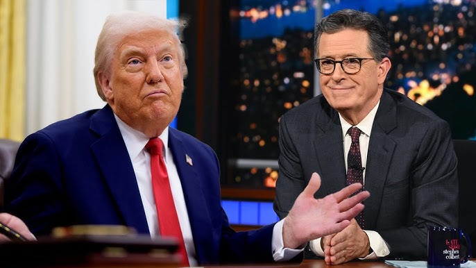 Trump Gloats Over Stephen Colbert's Cancellation – Was CBS Decision Political? - YouTube