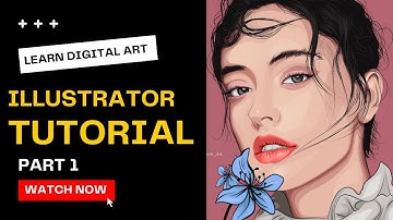 Vector Art|  Vector Portrait Tutorial in Illustrator | Step by Step | Part 1