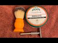 Blackland Sabre v2 razor info &amp; review. Stirling Pumkpin Spice soap. 1 Yr on YT Video!
