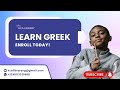 Greek (Nouns and Articles)