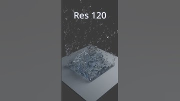 Blender water simulation #blender #blender3d #satisying