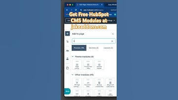 Free HubSpot CMS Modules Created by Jake Lett